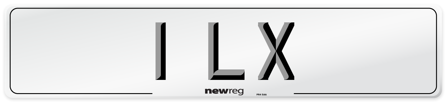 1 LX Number Plate from New Reg